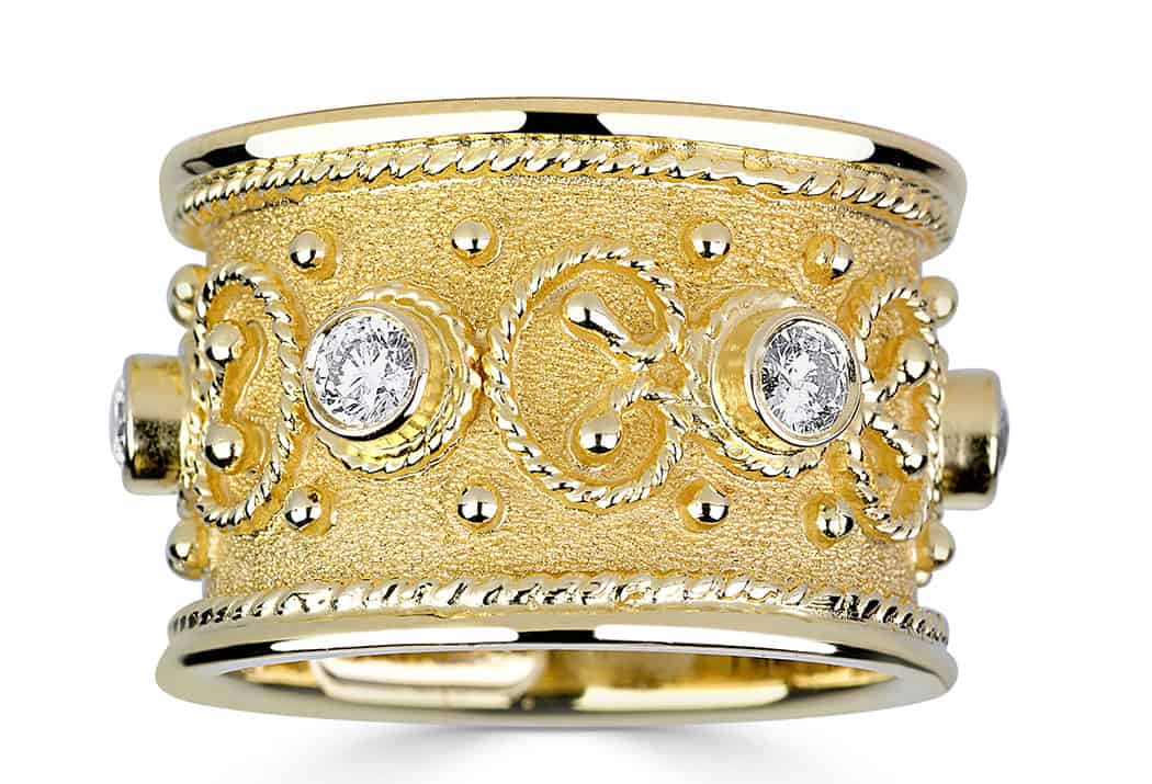 Regelmatig de studie mate Byzantine Gold Ring - Cleopatra - Boston Designer Jewelry Imports, Inc.